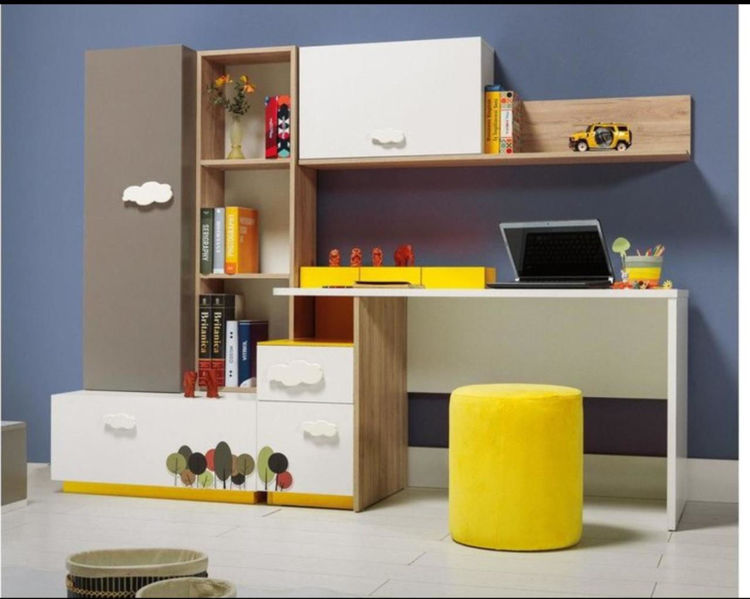 Kitaplıklı Çalışma Masası Mdf Ne Ararsan Ne İste�de